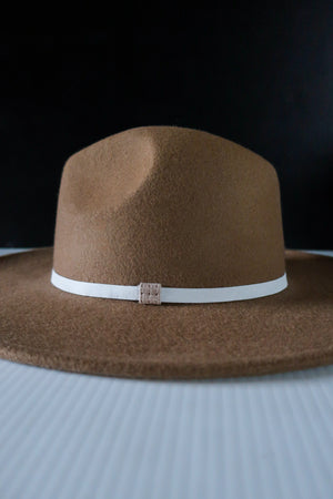 Pale Gray Leather Hat Band