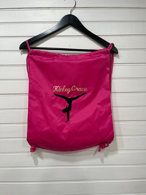 Elegant Gymnast Custom String Backpack