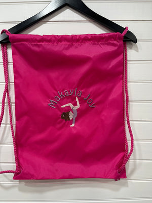 Little Gymnast Custom String Backpack