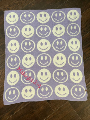 Purple Smiley Blanket